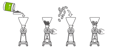 CAFETTO Coffee Grinder Burr Cleaner 450gm Gluten Free Grinder Clean 100% Natural